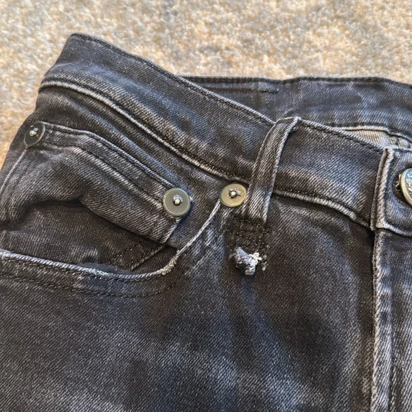 R13 High Rise Skinny Black Jeans - Picture 8 of 16